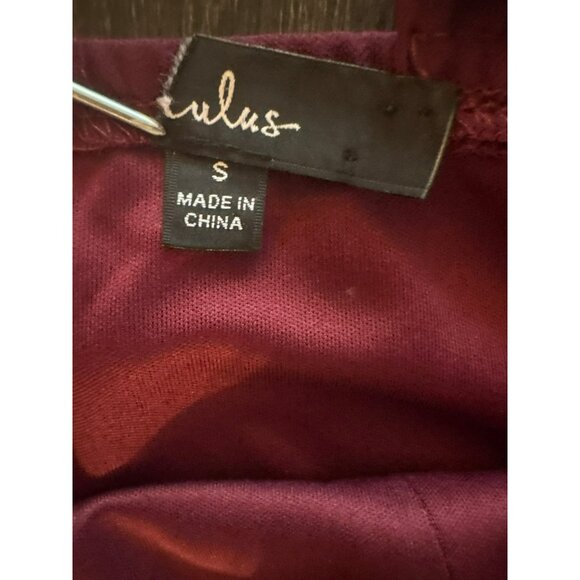 Lulus Burgundy Forevermore Sleeveless Skater Dress Size S - Picture 5 of 8